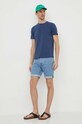Tričko Geox M4510K-T3098 M T-SHIRT M4510K.T3098.F4070 modrá SS24