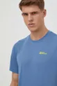 niebieski Jack Wolfskin t-shirt sportowy Vonnan