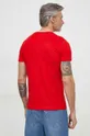 Bombažna kratka majica Tommy Jeans rdeča