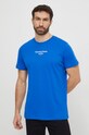 Одяг Бавовняна футболка Tommy Jeans DM0DM18569 блакитний