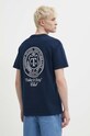 Îmbrăcăminte Tommy Jeans tricou din bumbac DM0DM18578 bleumarin