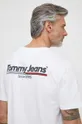 biały Tommy Jeans t-shirt bawełniany Męski