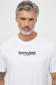 biały Tommy Jeans t-shirt bawełniany