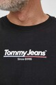 Tommy Jeans tricou din bumbac negru DM0DM18590