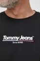 fekete Tommy Jeans pamut póló