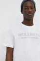 bela Bombažna kratka majica Hollister Co.