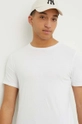 Hollister Co. t-shirt bawełniany biały KI324.4042.100