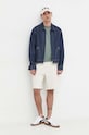 Hollister Co. t-shirt bawełniany KI324.4044.321 turkusowy SS24