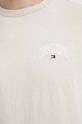 Tommy Jeans t-shirt bawełniany beżowy DM0DM18665