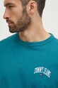 Tommy Jeans t-shirt bawełniany turkusowy DM0DM18665