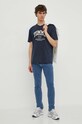 Tommy Jeans t-shirt bawełniany DM0DM18557 granatowy SS24