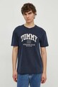 Tommy Jeans t-shirt bawełniany granatowy DM0DM18557