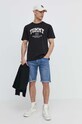 Tommy Jeans tricou din bumbac DM0DM18557 negru SS24