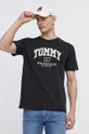 nero Tommy Jeans t-shirt in cotone