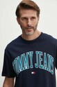 Tommy Jeans t-shirt bawełniany DM0DM18558 granatowy SS24