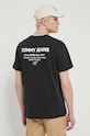 Одяг Бавовняна футболка Tommy Jeans DM0DM18591 чорний