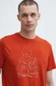 czerwony Icebreaker t-shirt sportowy Merino 150 Tech Lite III