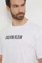biela Bavlnené elegantné tričko Calvin Klein Underwear