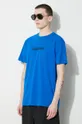 modrá Bavlněné tričko Napapijri S-Box Ss 4