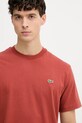 Lacoste T-shirt basic męski bawełniany pomarańczowy TH7318
