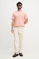 Lacoste maglietta basic in cotone da uomo TH7318 rosa SS26