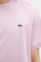 Lacoste тениска basic от памук мъжка виолетов TH7318