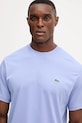 Бавовняна футболка Lacoste фіолетовий TH7318
