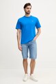 Бавовняна футболка Lacoste TH7318 фіолетовий SS25