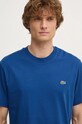 Бавовняна футболка Lacoste темно-синій TH7318