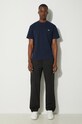 Хлопковая футболка Lacoste TH7318 тёмно-синий SS25