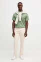 Бавовняна футболка Lacoste TH7318 зелений AW25