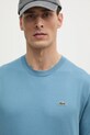 Lacoste tricou din bumbac albastru TH7318