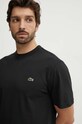 Lacoste t-shirt bawełniany czarny TH7318