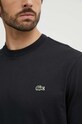 Lacoste tricou din bumbac TH7318 negru