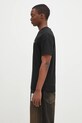 Памучна тениска Lacoste TH7318 черен SS25