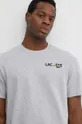 серый Хлопковая футболка Lacoste