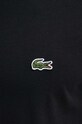 Bavlněné tričko Lacoste TH7404 černá