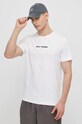 Βαμβακερό μπλουζάκι Helly Hansen λευκό 53532