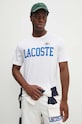 Bavlnené tričko Lacoste biela TH7411