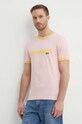 Lacoste t-shirt bawełniany różowy TH7531