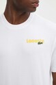 Lacoste tricou din bumbac TH7544 alb