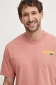 Lacoste t-shirt bawełniany różowy TH7544