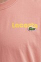 Lacoste t-shirt bawełniany TH7544 różowy