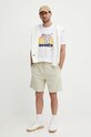 Lacoste t-shirt bawełniany TH8567 biały SS24