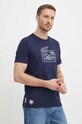 Lacoste t-shirt granatowy TH9068