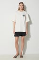 Oblečenie Bavlnené tričko Filling Pieces T-shirt Gowtu 74433929936 béžová