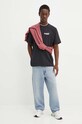 Herschel tricou din bumbac 50319.06234 negru AW24