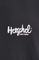Бавовняна футболка Herschel 50319.06234 чорний