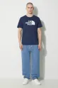 The North Face cotton t-shirt M S/S Easy Tee navy