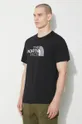 μαύρο Βαμβακερό μπλουζάκι The North Face M S/S Easy Tee